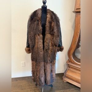 Escada Fur Lined Floor Length Coat